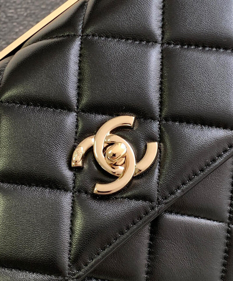 Chanel Flap Bag With Top Handle A92236 Black